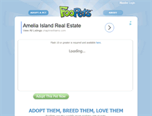 Tablet Screenshot of foopets.com